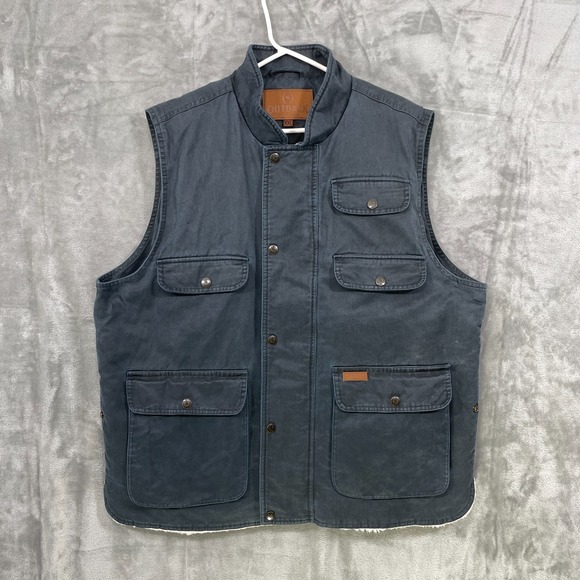 Medium Other - Outback Trading Co. Cobar Vest Jacket Men's XXL Full Zip Blue Sherpa Lined